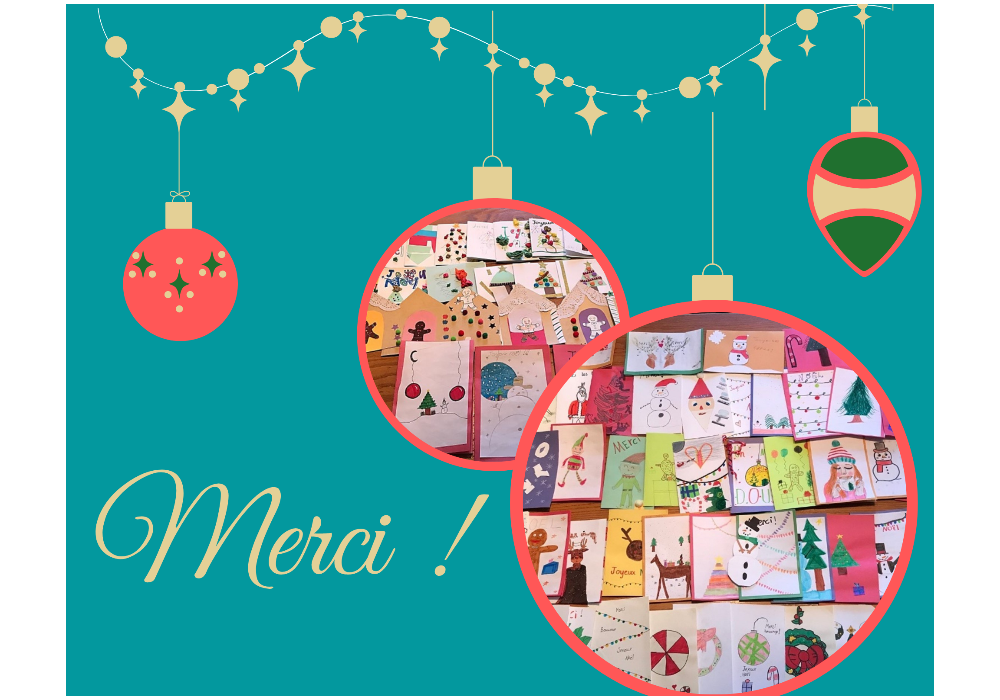 Des carte de Noël fait à la main