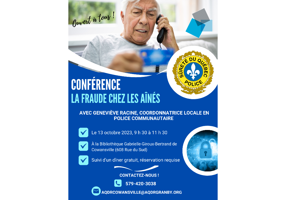 Conférence - La fraude chez les aînés